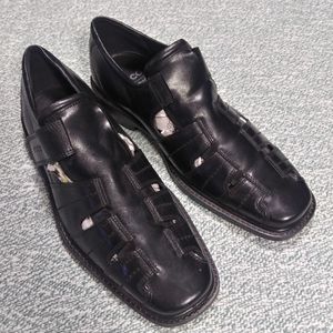 Ecco Mens Leather Dressy Sandal, sz 41